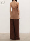 BASERANGE 25 Spring/Summer France Linen Vest Camisole BAS-TODY-SL-000-OCULAR